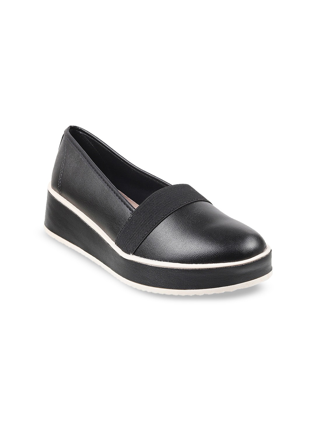 

J FONTINI Women Black Ballerinas Flats