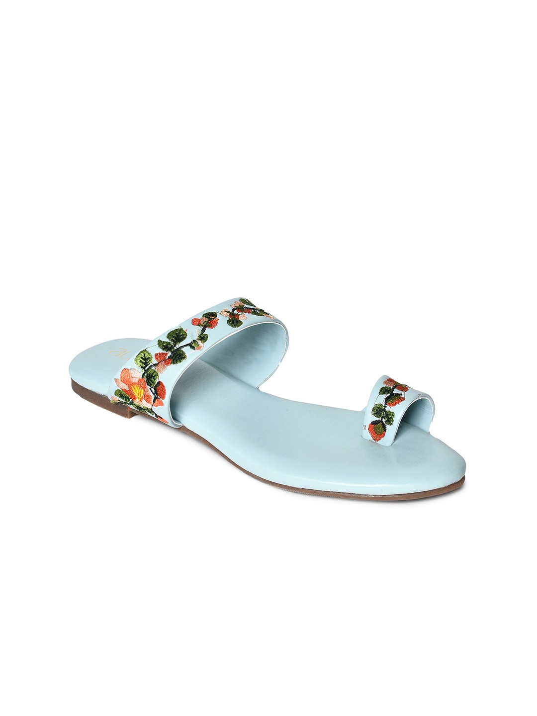 

AURELIA Women Blue Printed One Toe Flats
