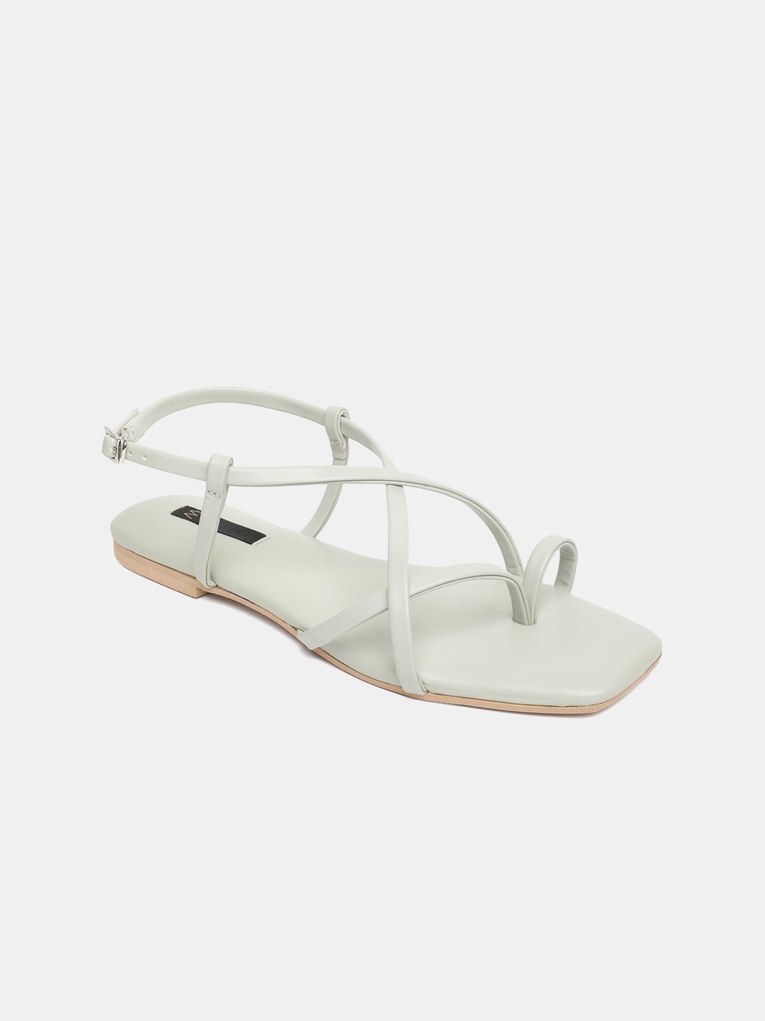

W Women Green One Toe Flats