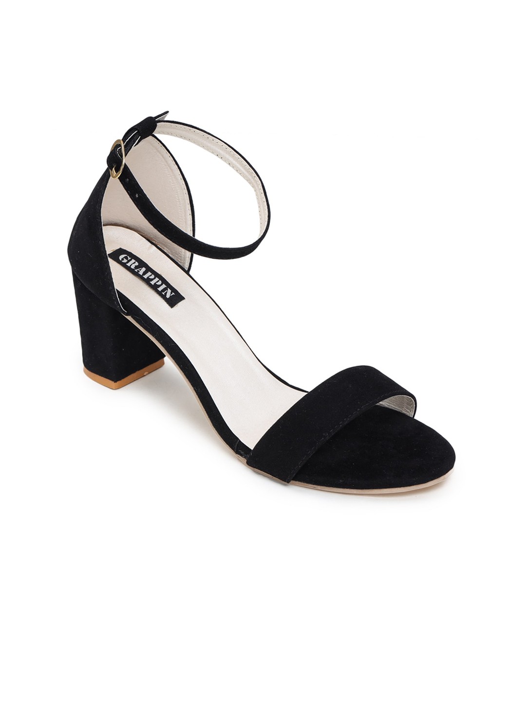 

Funku Fashion Black Solid Block Sandals