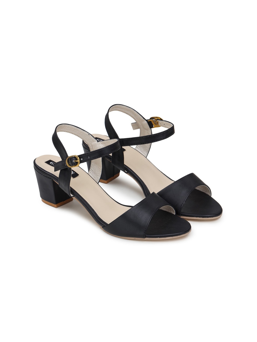 

Funku Fashion Black Solid Block Heels