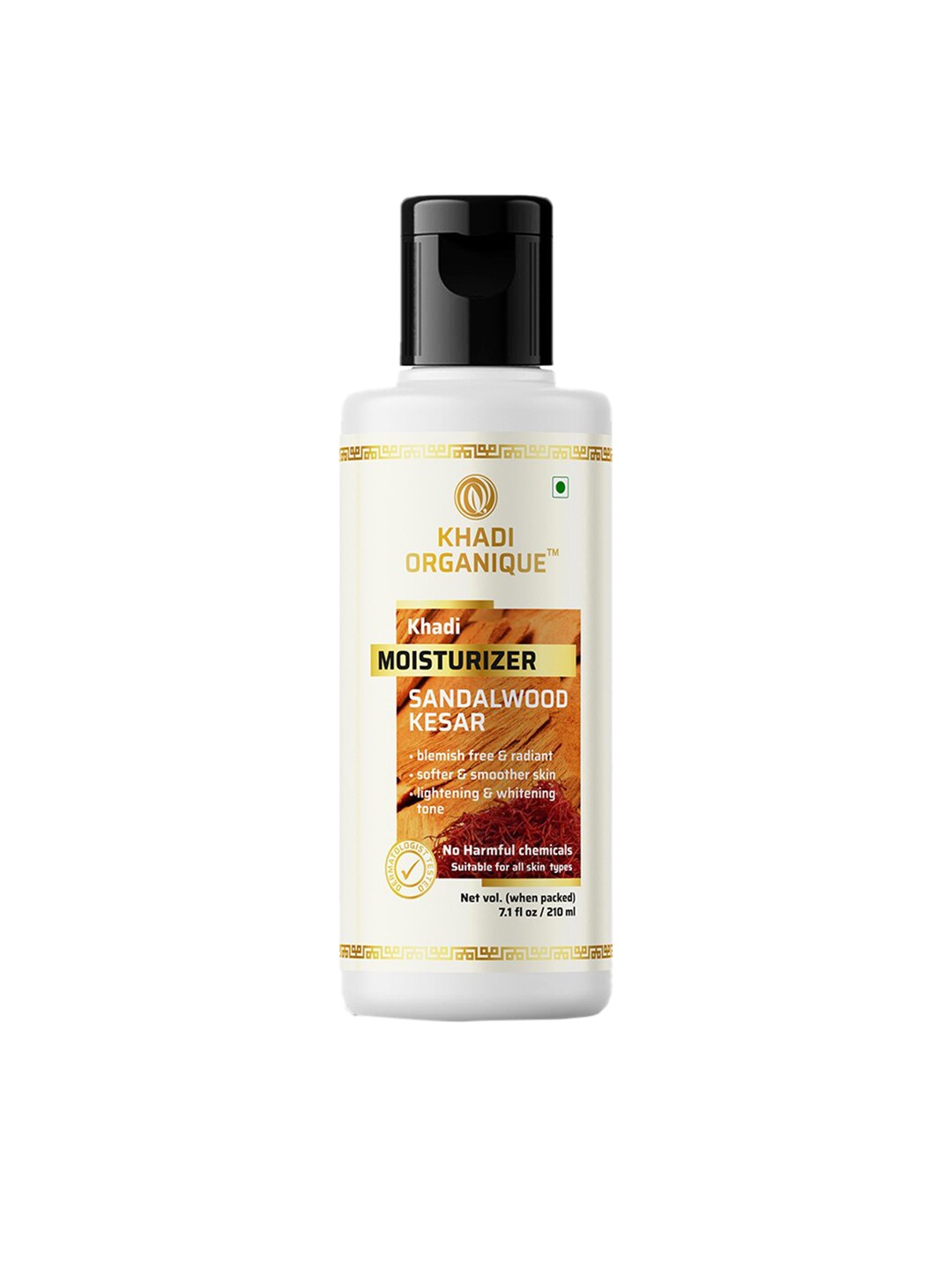 

Khadi Organique Sandalwood Kesar Moisturizer 210ml, Transparent