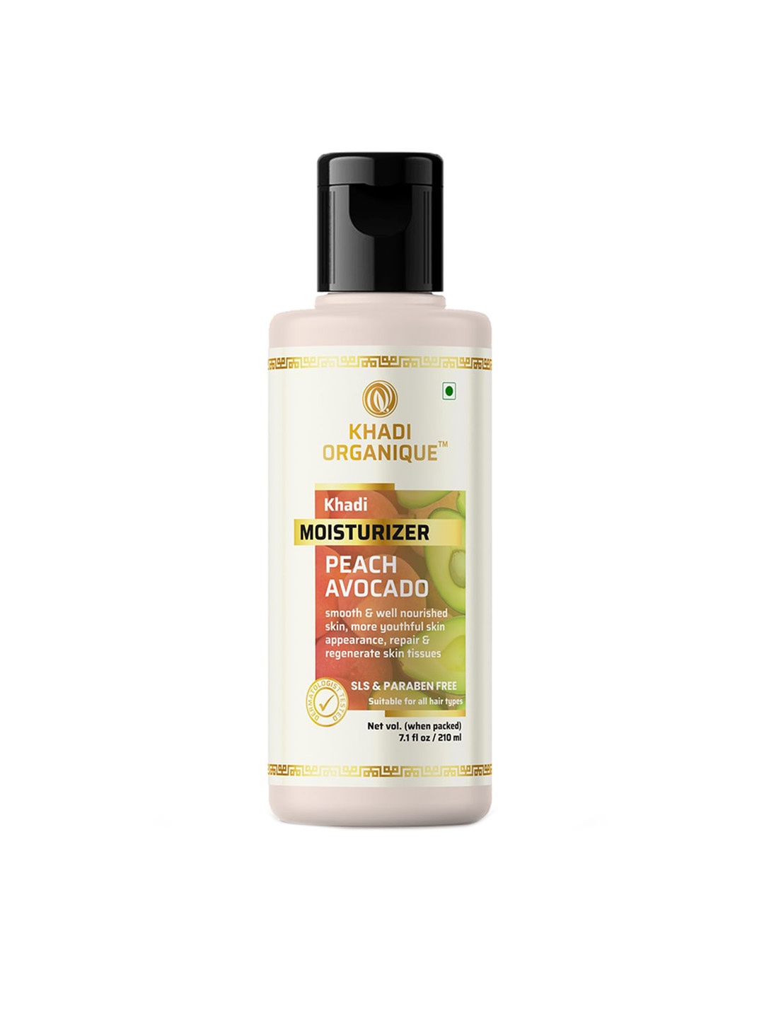 

Khadi Organique Peach Avocado Moisturizer 210ml, Transparent