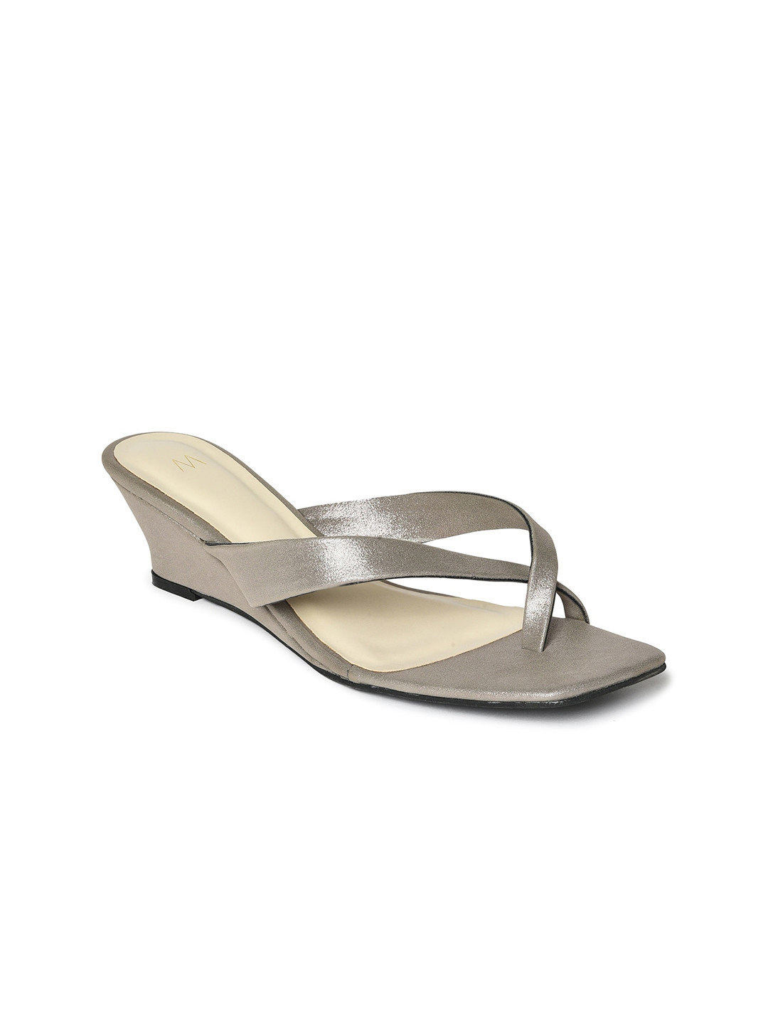 

W Women Grey Wedge Sandals