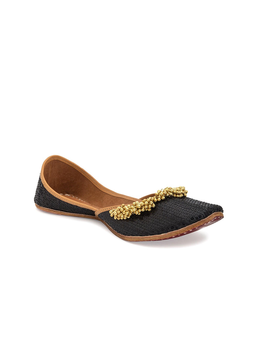 

5 ELEMENTS Women Black Ethnic Mojaris Flats