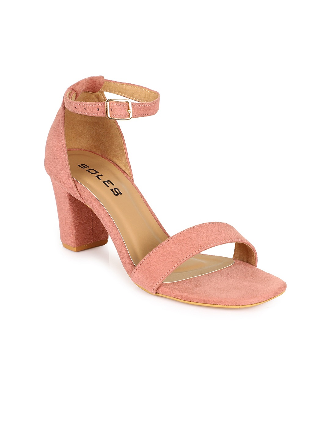 

SOLES Block Heels Sandals, Pink