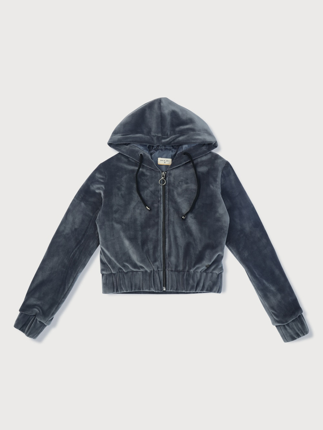 

Gini and Jony Girls Grey Washed Fleece Open Front Jacket