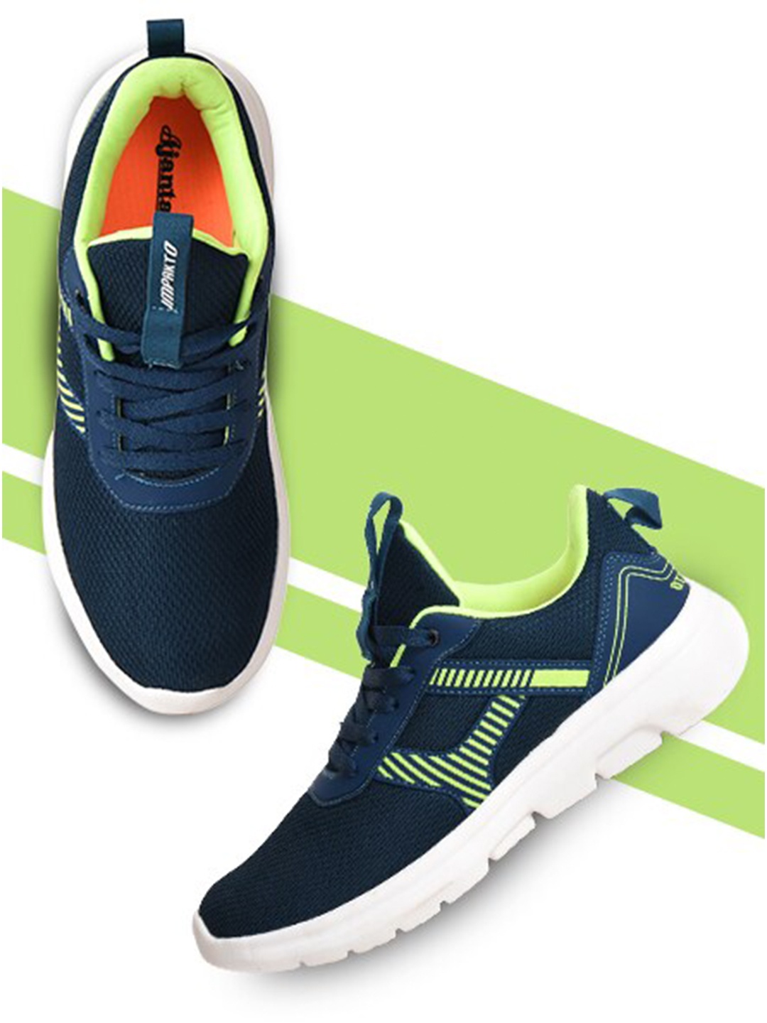 

Ajanta Men Blue Mesh Running Non-Marking Shoes