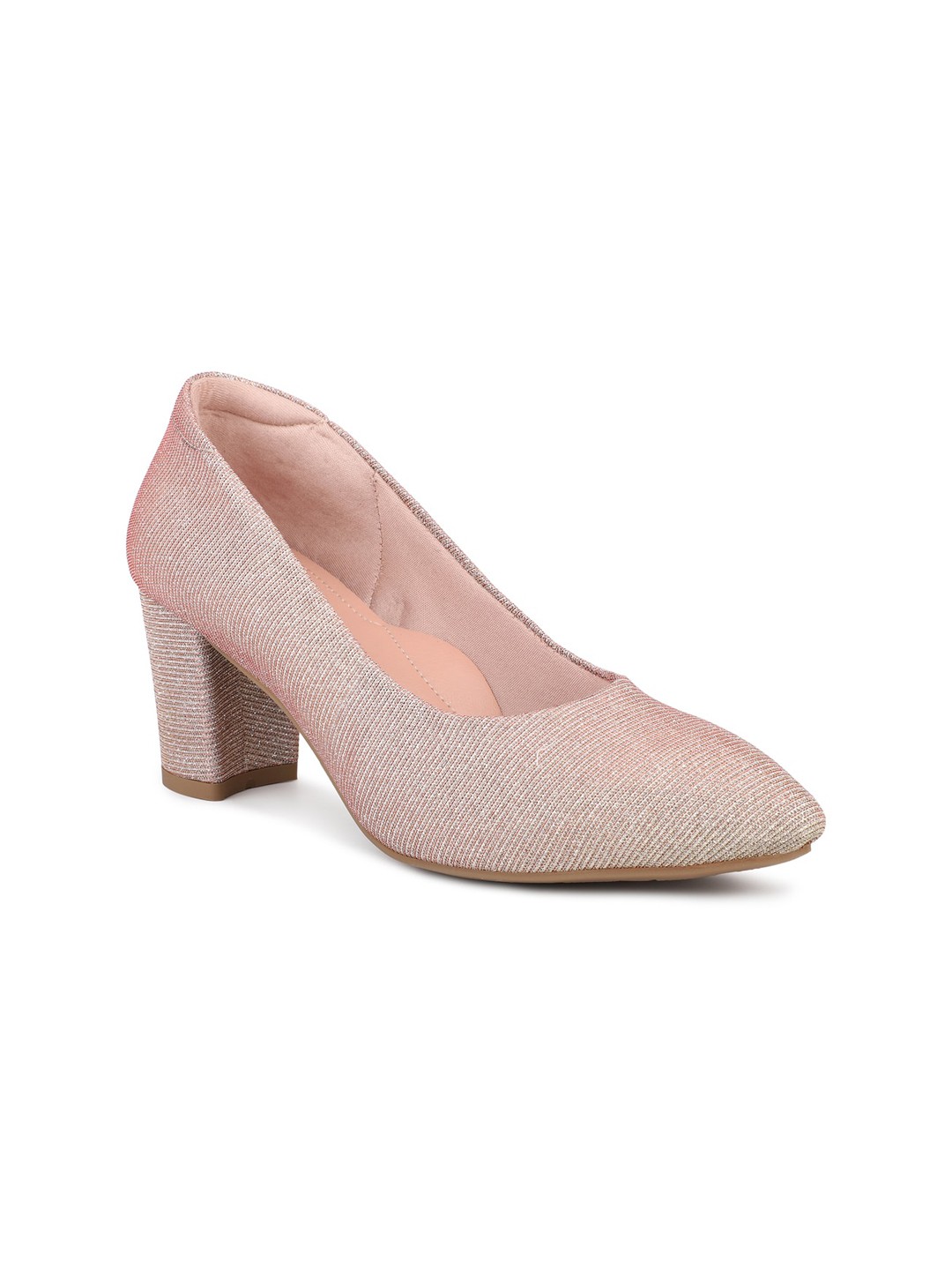 

Inc 5 Women Rose Gold Embellished Party Block Pumps