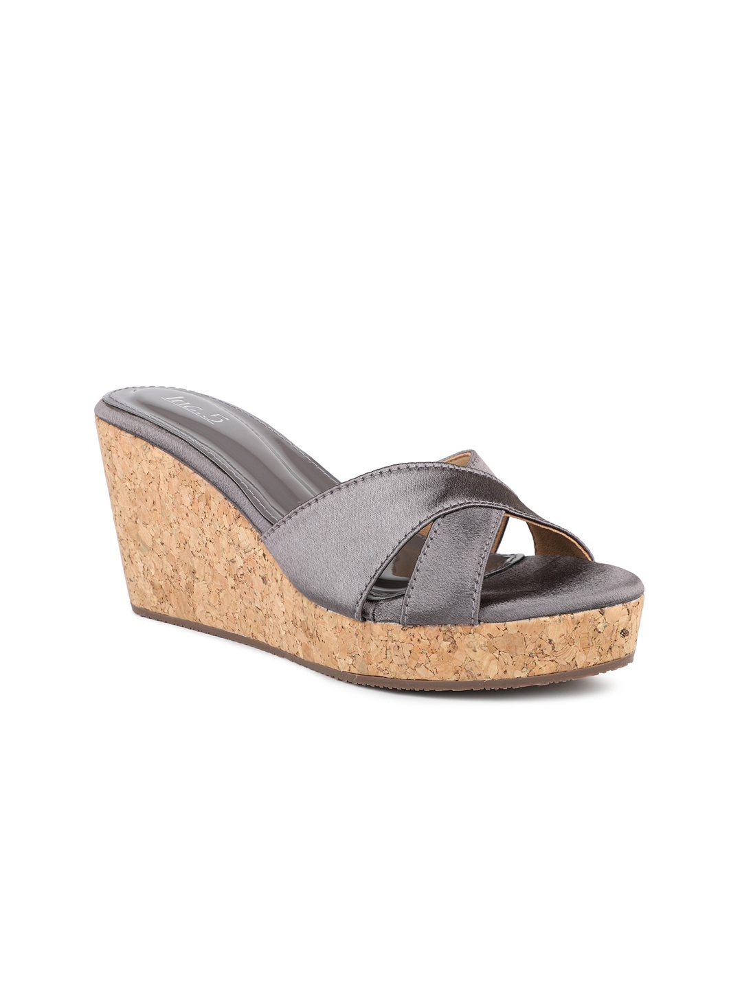 

Inc 5 Gunmetal-Toned Open Back Wedge, Metallic