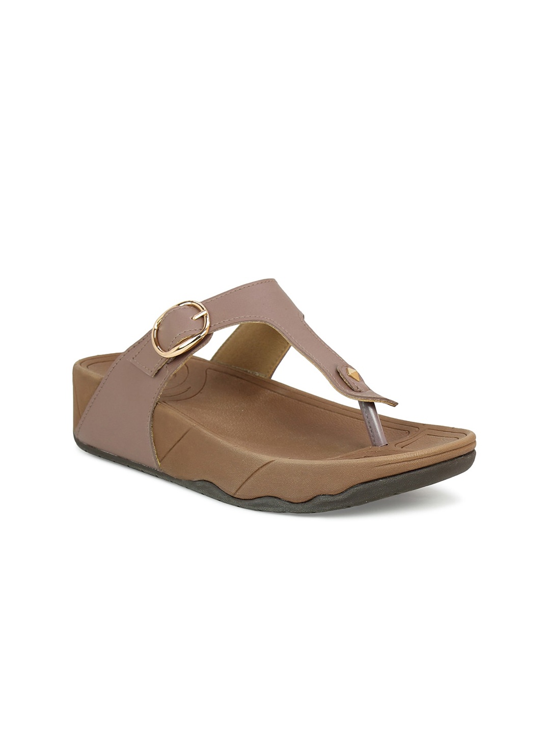 

Inc 5 Women Peach-Coloured Comfort Sandals With Buckles