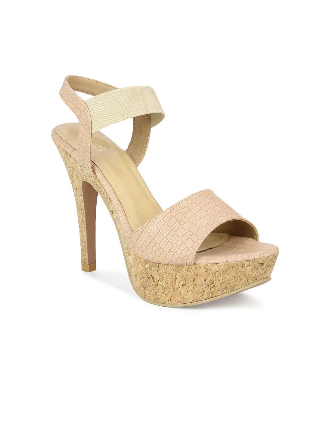 

Inc 5 Women Beige Textured Party Stiletto Heels