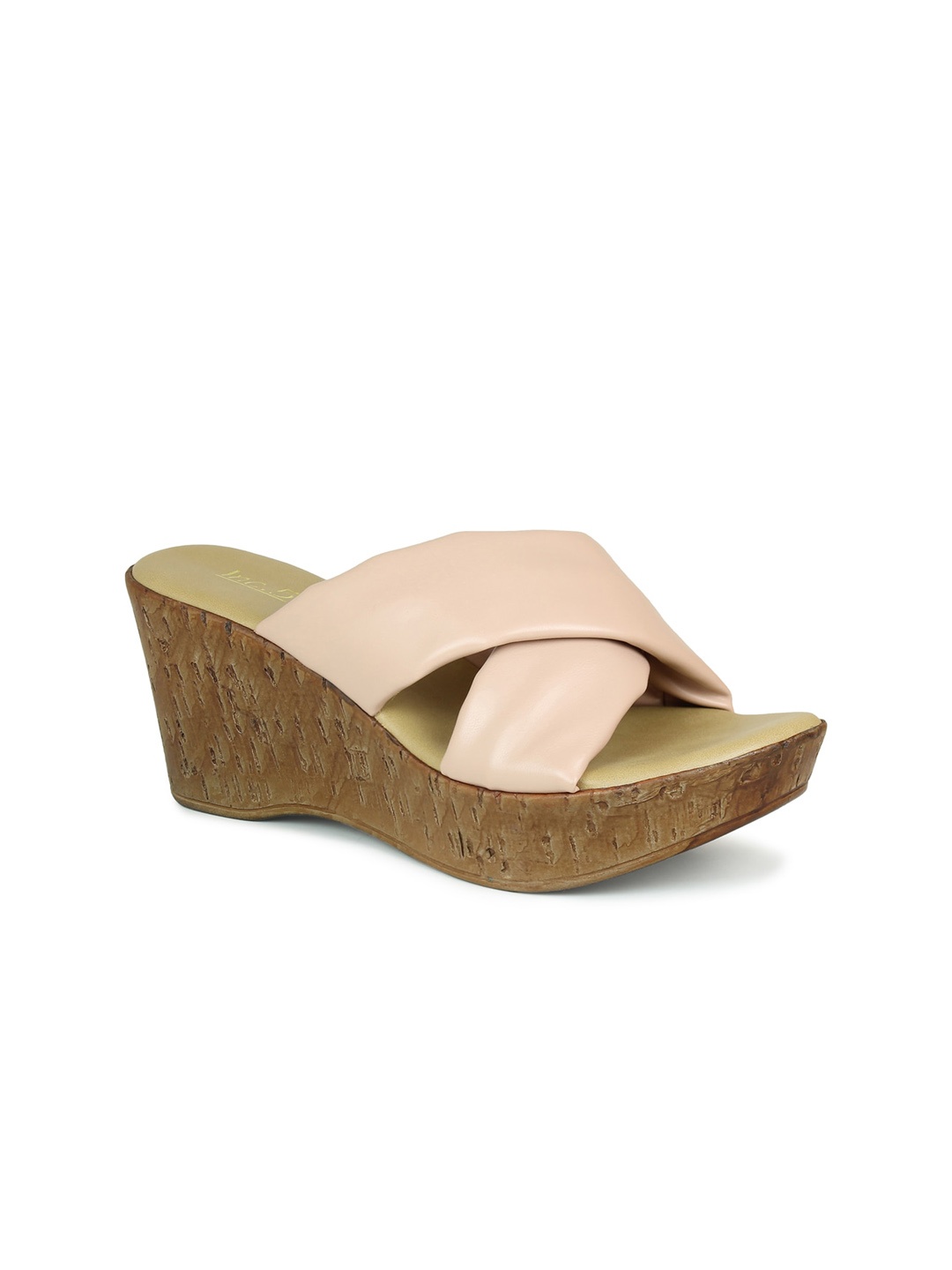 Inc 5 Women Peach-Coloured Wedge Heels