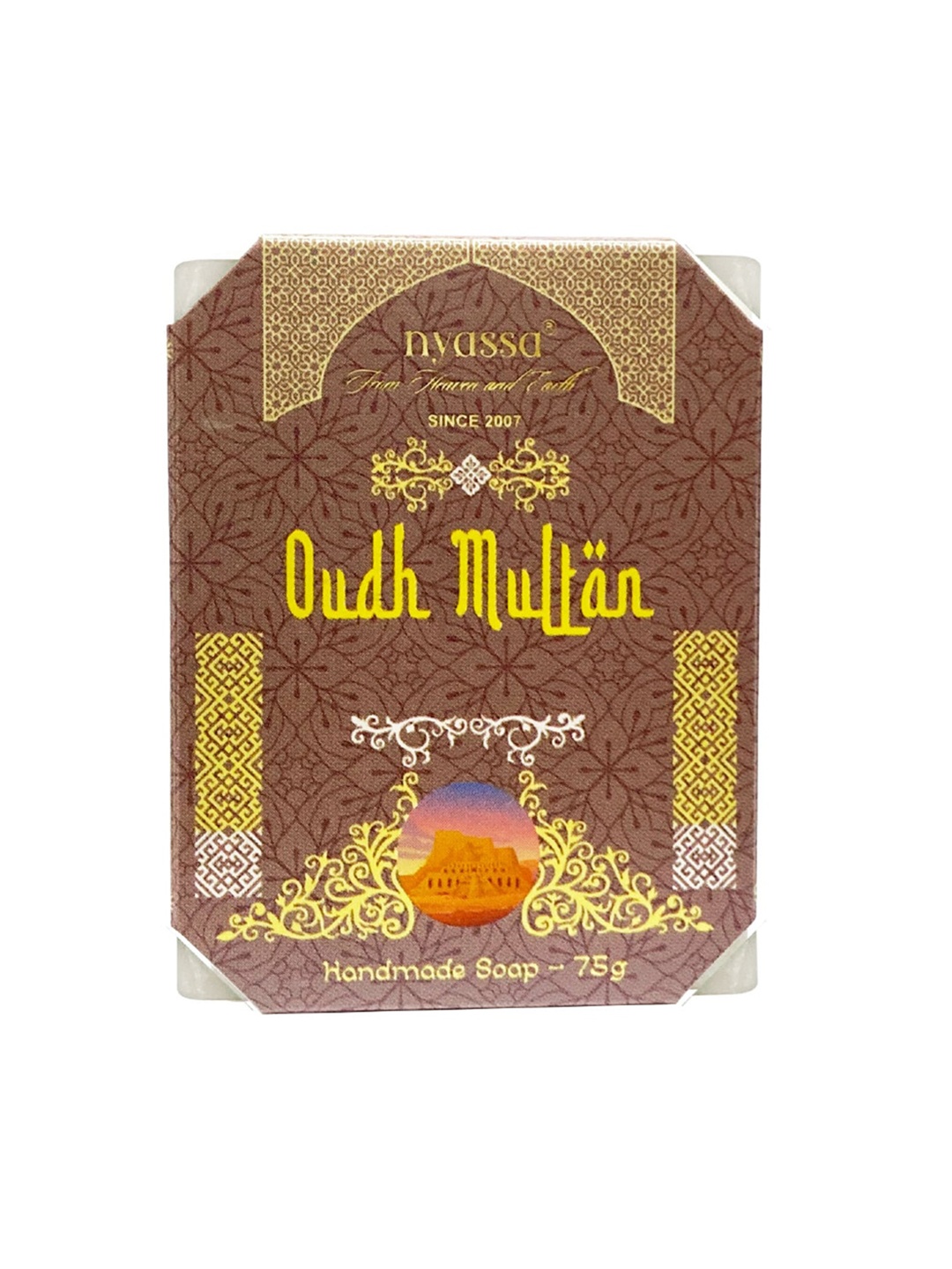 

Nyassa Luxurious Oudh Multan Handmade Natural Bathing Bar 75g, Off white
