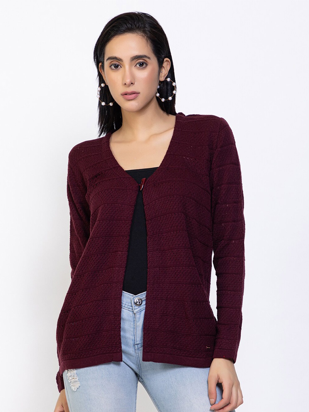 

Species Women Maroon Cardigan