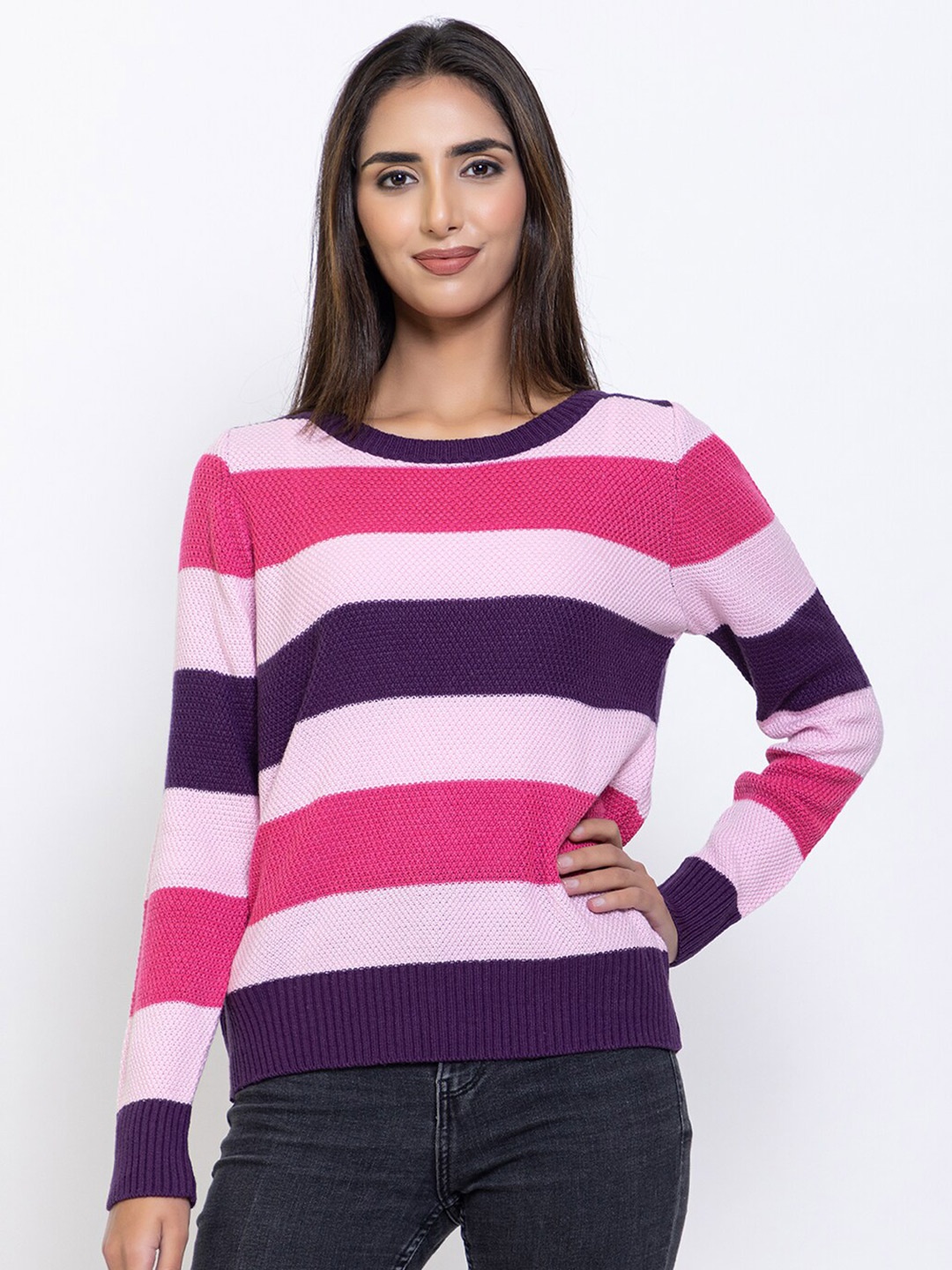 

Species Women Pink & Purple Striped Striped Pullover