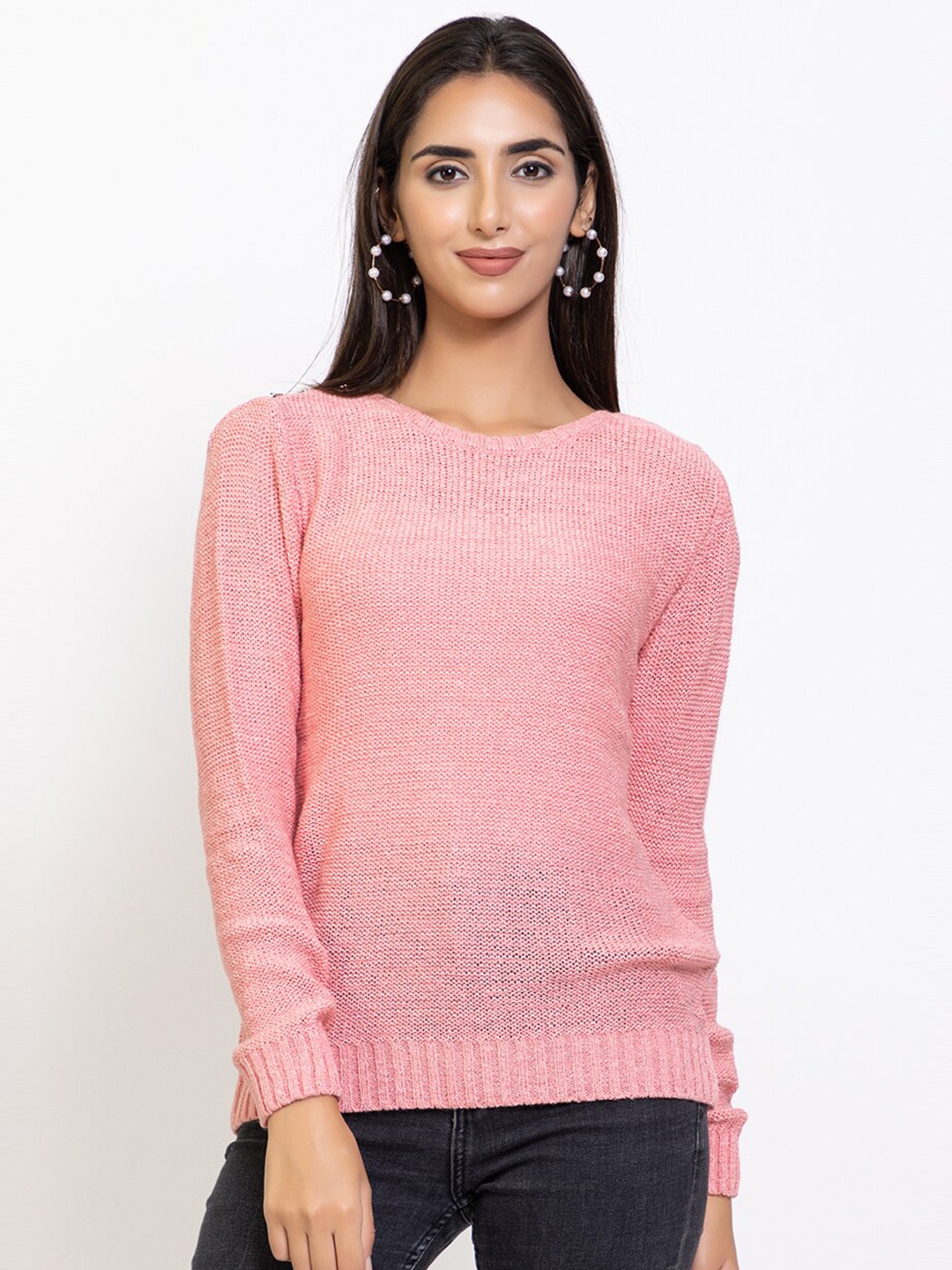 

Species Women Pink Acrylic Pullover