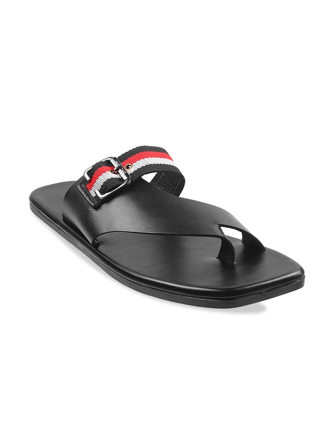 

Mochi Men Black & Red Comfort Sandals