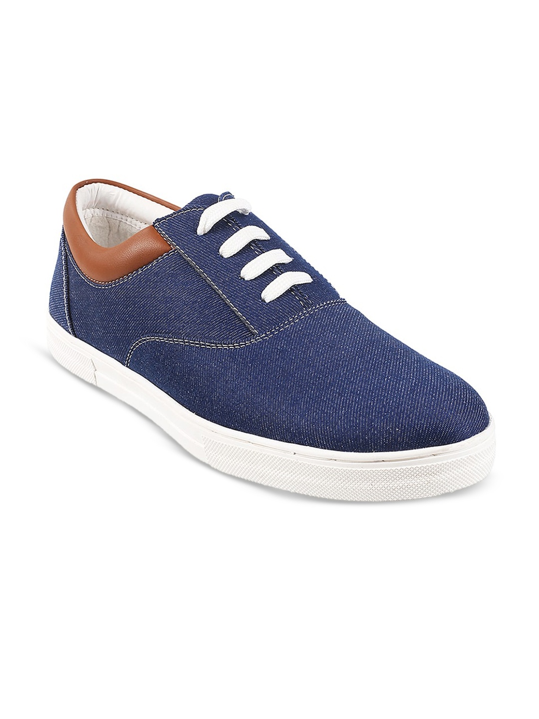 

WALKWAY by Metro Men Blue Textured Oxfords