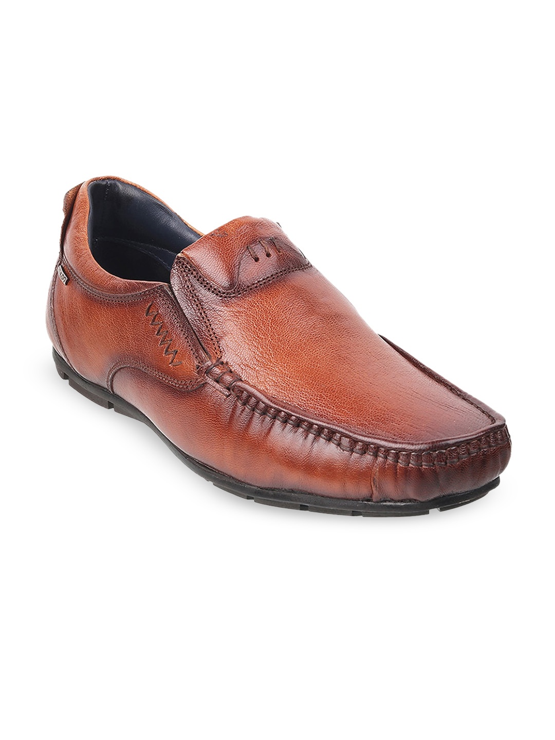 

WALKWAY by Metro Men Tan Leather Loafers