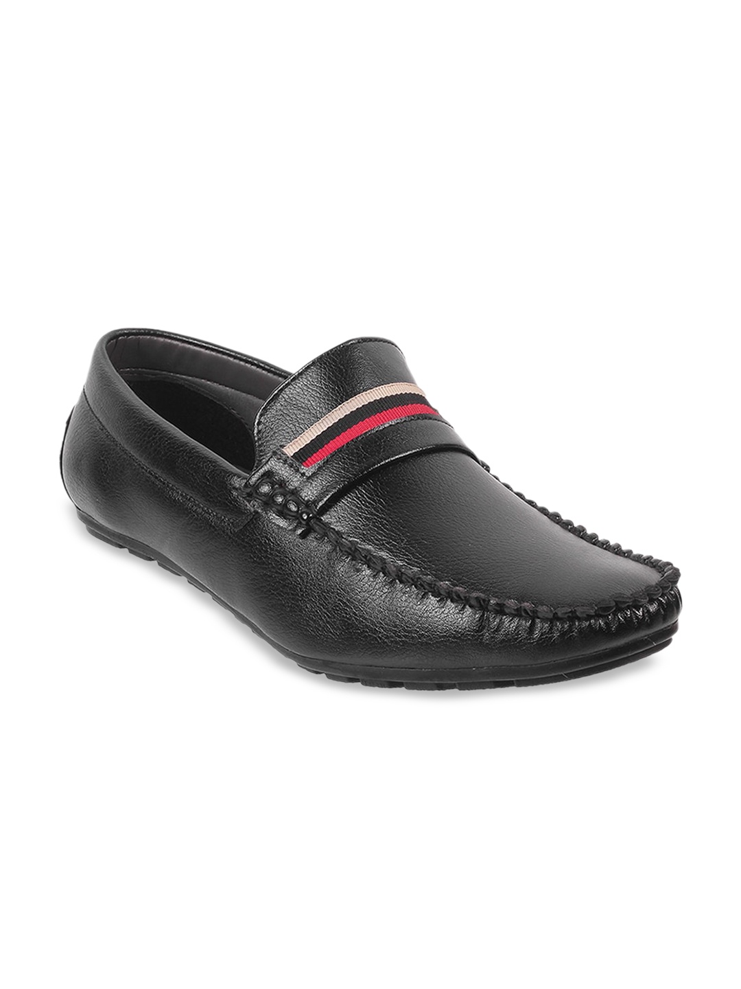 

WALKWAY by Metro Men Black Printed Loafers