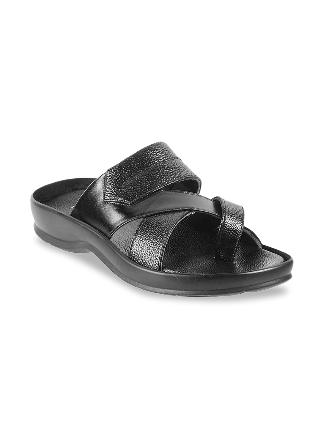 

WALKWAY by Metro Men Black Comfort Sandals