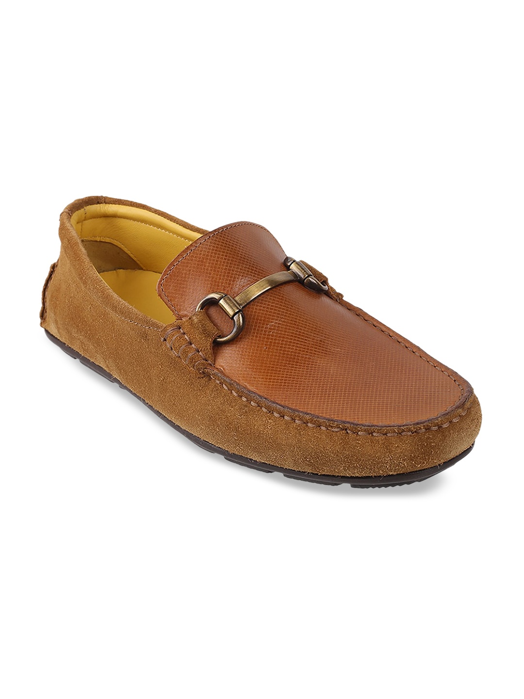 

J FONTINI Men Tan Loafers
