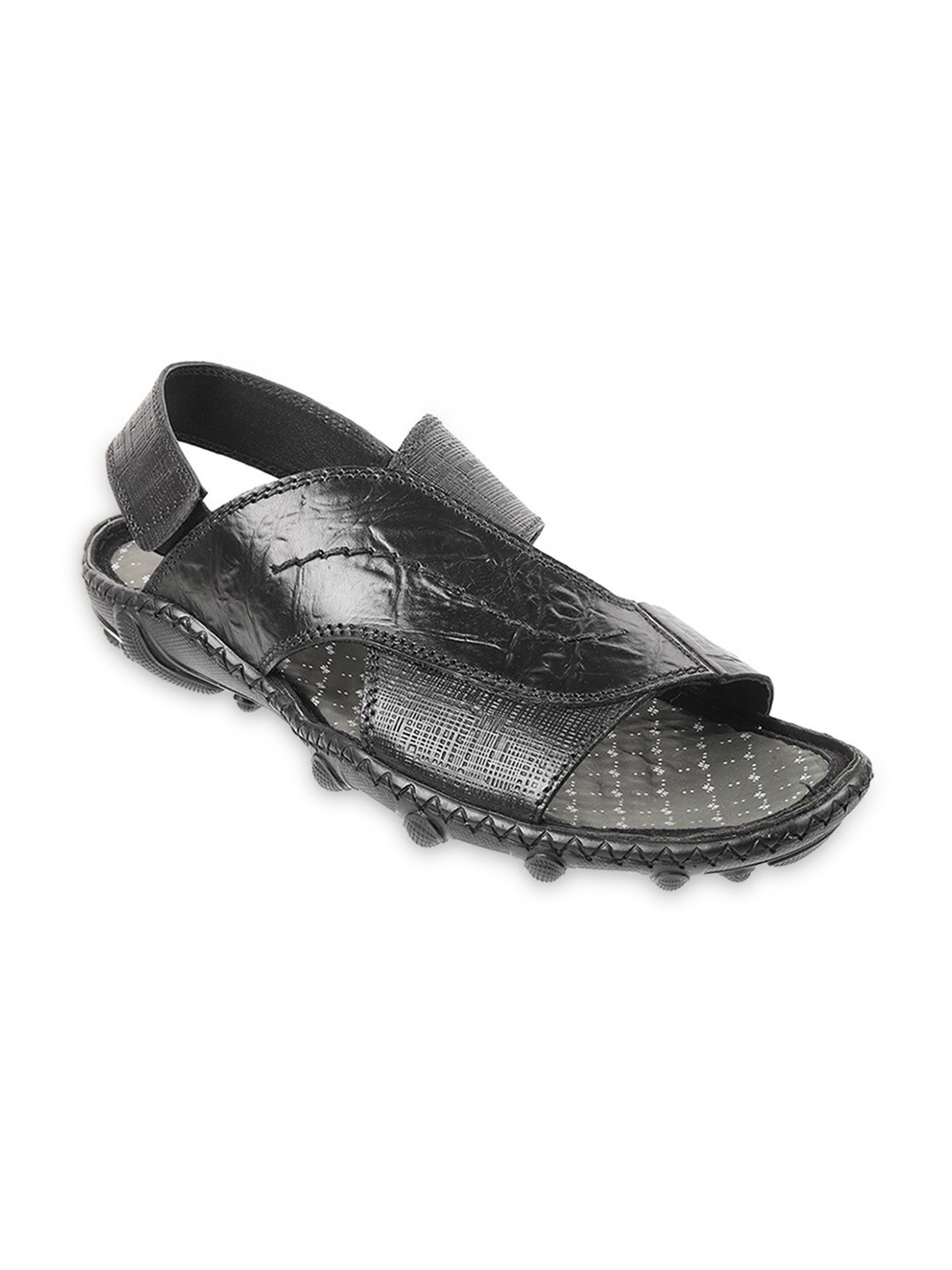 

J FONTINI Men Black Comfort Sandals