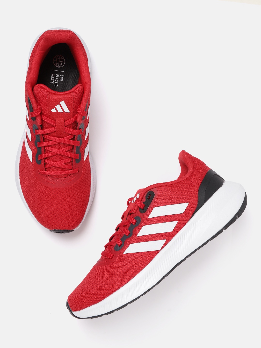 

ADIDAS Men Woven Design Runfalcon 3 Running Shoes, Red