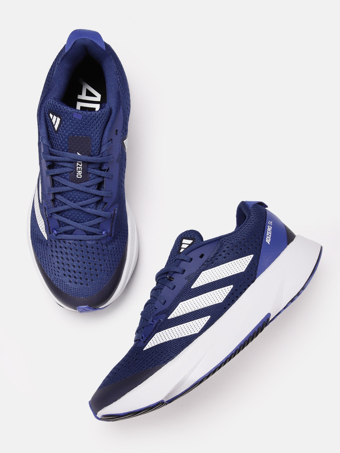 

ADIDAS Men Striped Detail Adizero SL Running Shoes, Blue