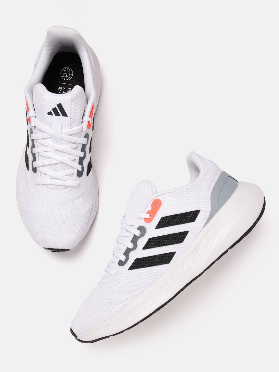 

ADIDAS Men Striped Runfalcon 3.0 Running Shoes, White