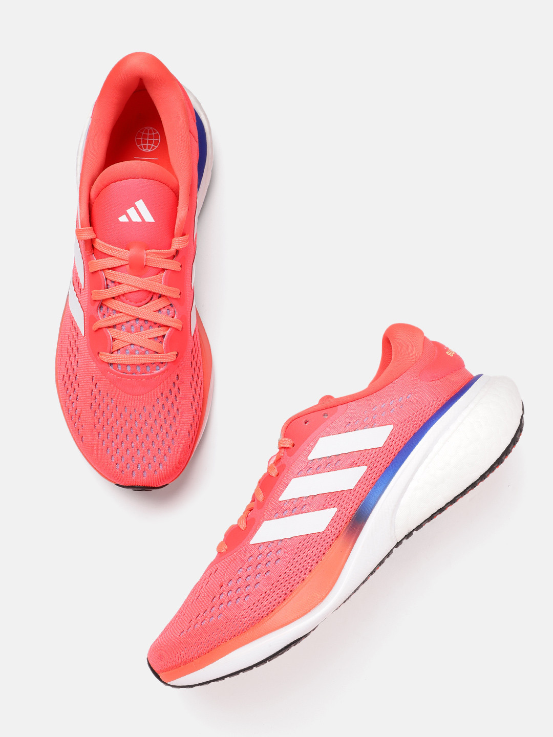 

ADIDAS Men Woven Design Supernova 2 Running Shoes, Coral