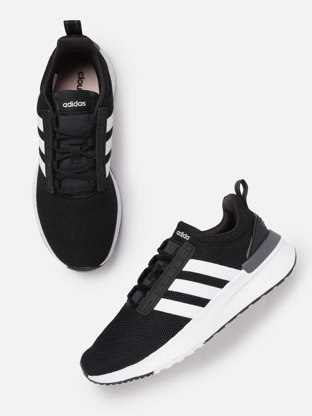 

ADIDAS Men Woven Design Racer TR21 Running Shoes, Black