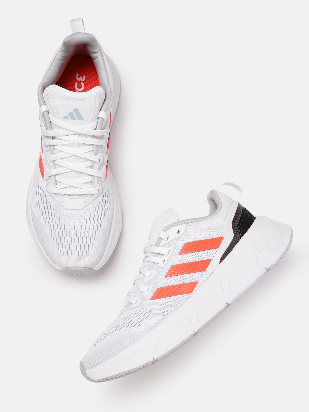 

ADIDAS Men Woven Design Questar Running Shoes, White