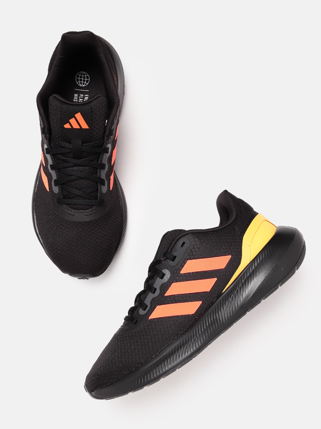 

ADIDAS Men Woven Design Runfalcon 3.0 Running Shoes, Black