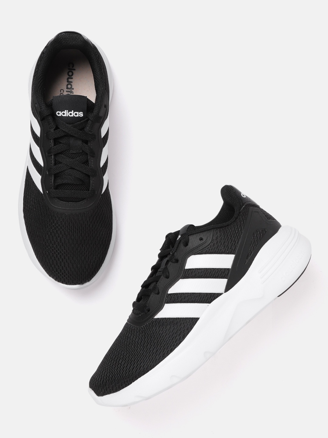 

ADIDAS Men Woven Design Nebzed Running Shoes, Black