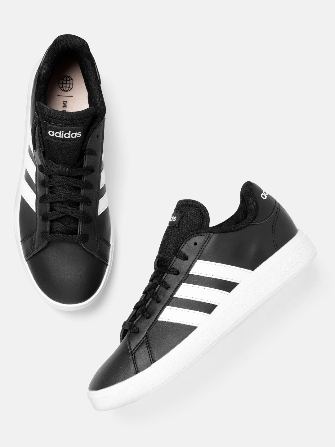 

ADIDAS Men Grand Court Base 2.0 Tennis Sneakers, Black