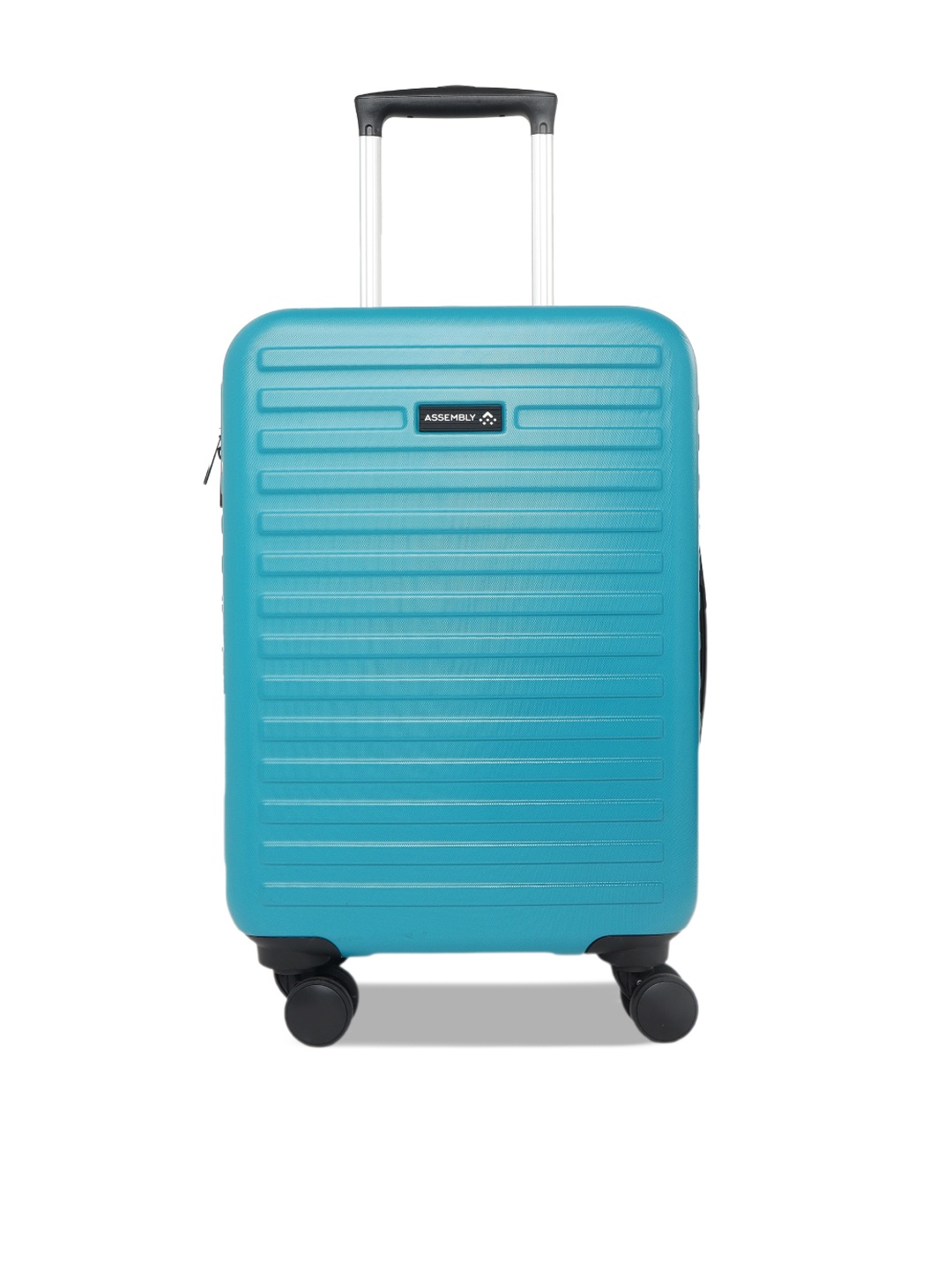 

Assembly Teal Blue Textured Hard-Sided Trolley Suitcase