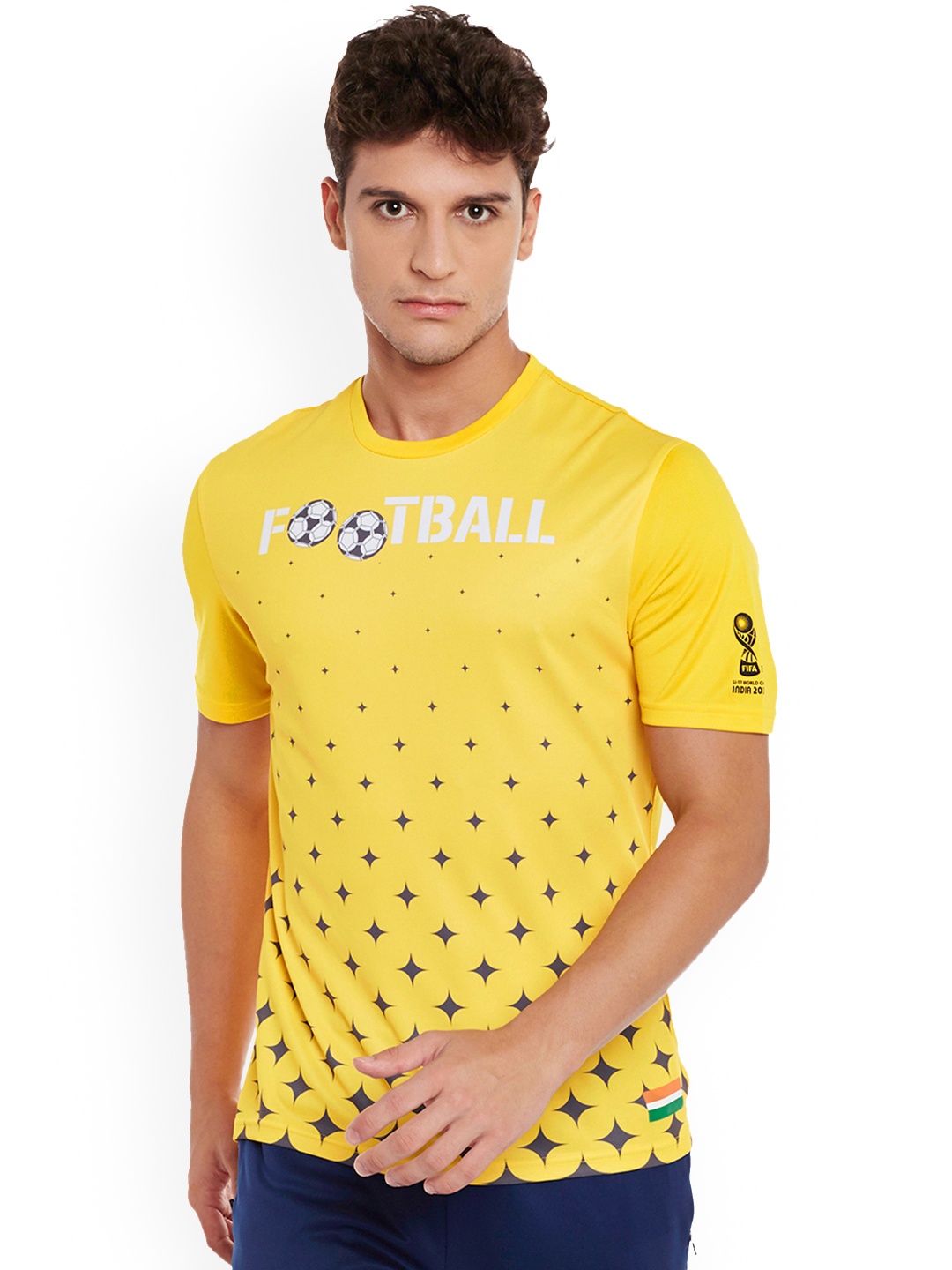 

FIFA U-17 WC Men Yellow Printed Slim Fit Fifa T-shirt