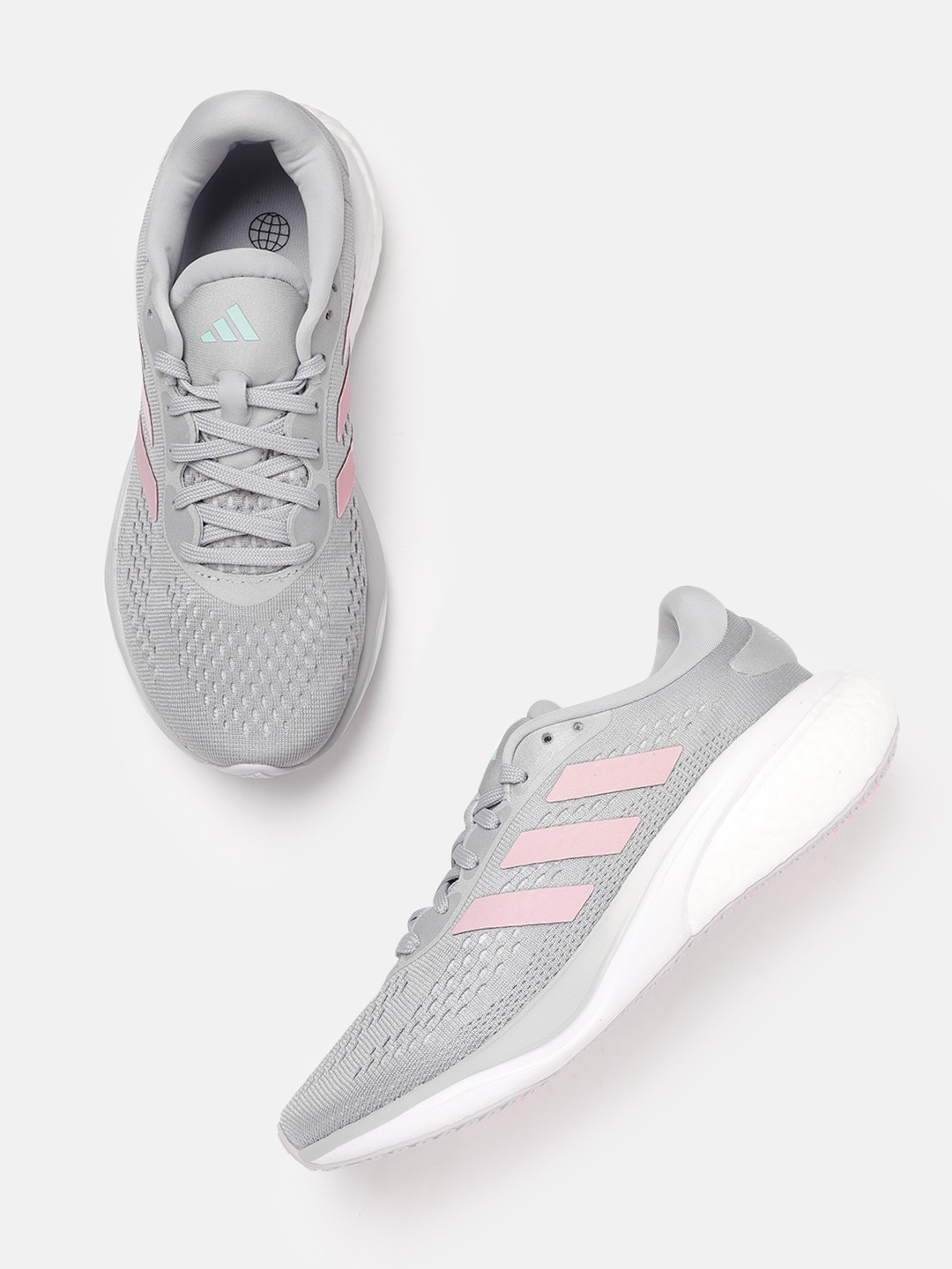 

ADIDAS Women Woven Design Super Nova 2 Running Shoes, Grey