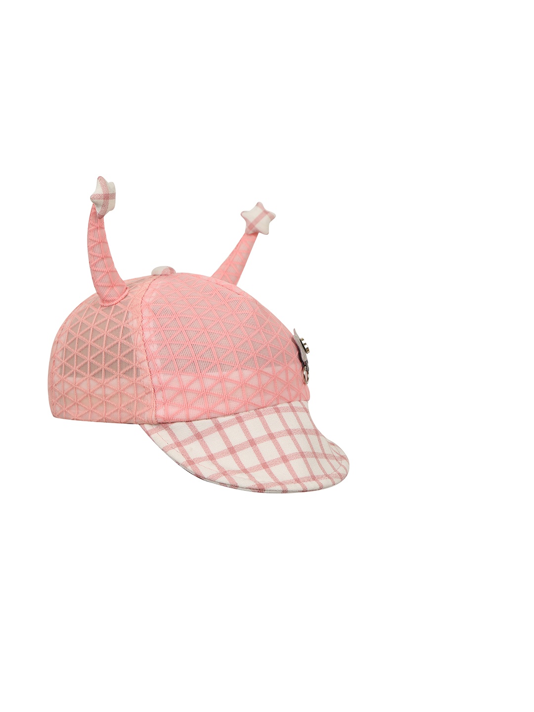 

FabSeasons Unisex Kids Pink & White Baseball Cap