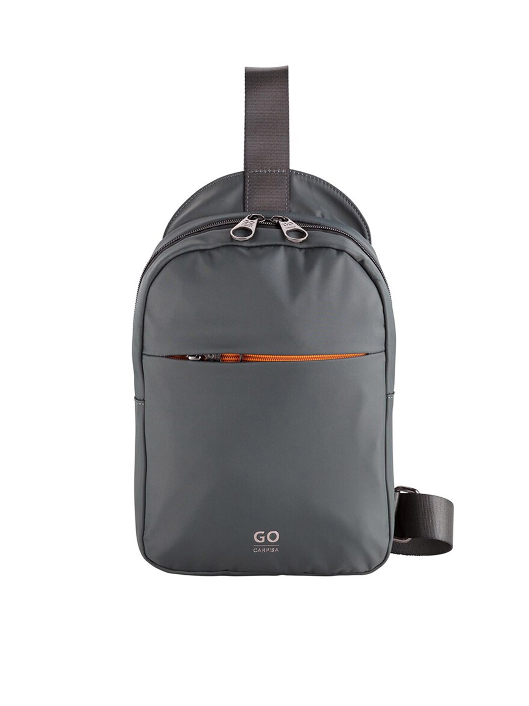 

CARPISA Men Grey & Orange Crossbody Backpack