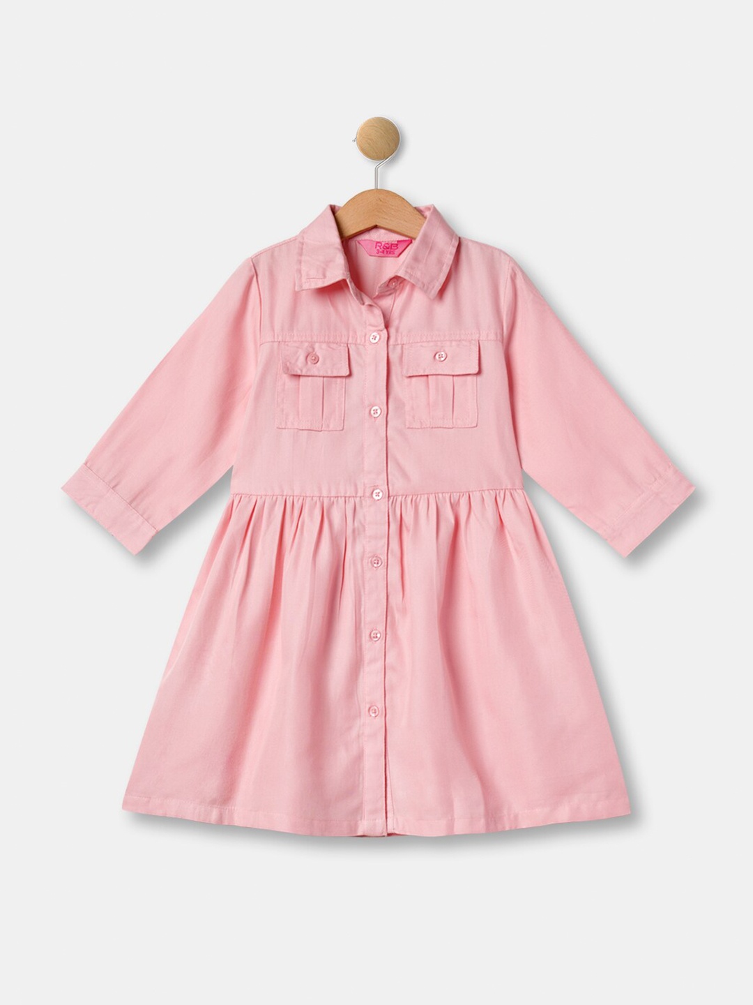 

R&B Kids Girls Pink Cotton Dress