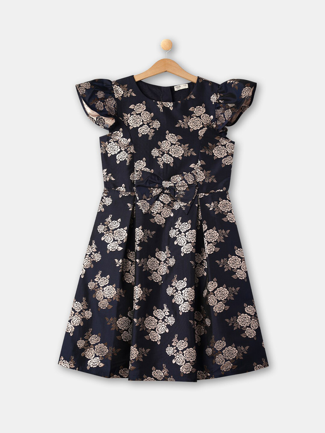 

R&B Black Floral Maxi Dress