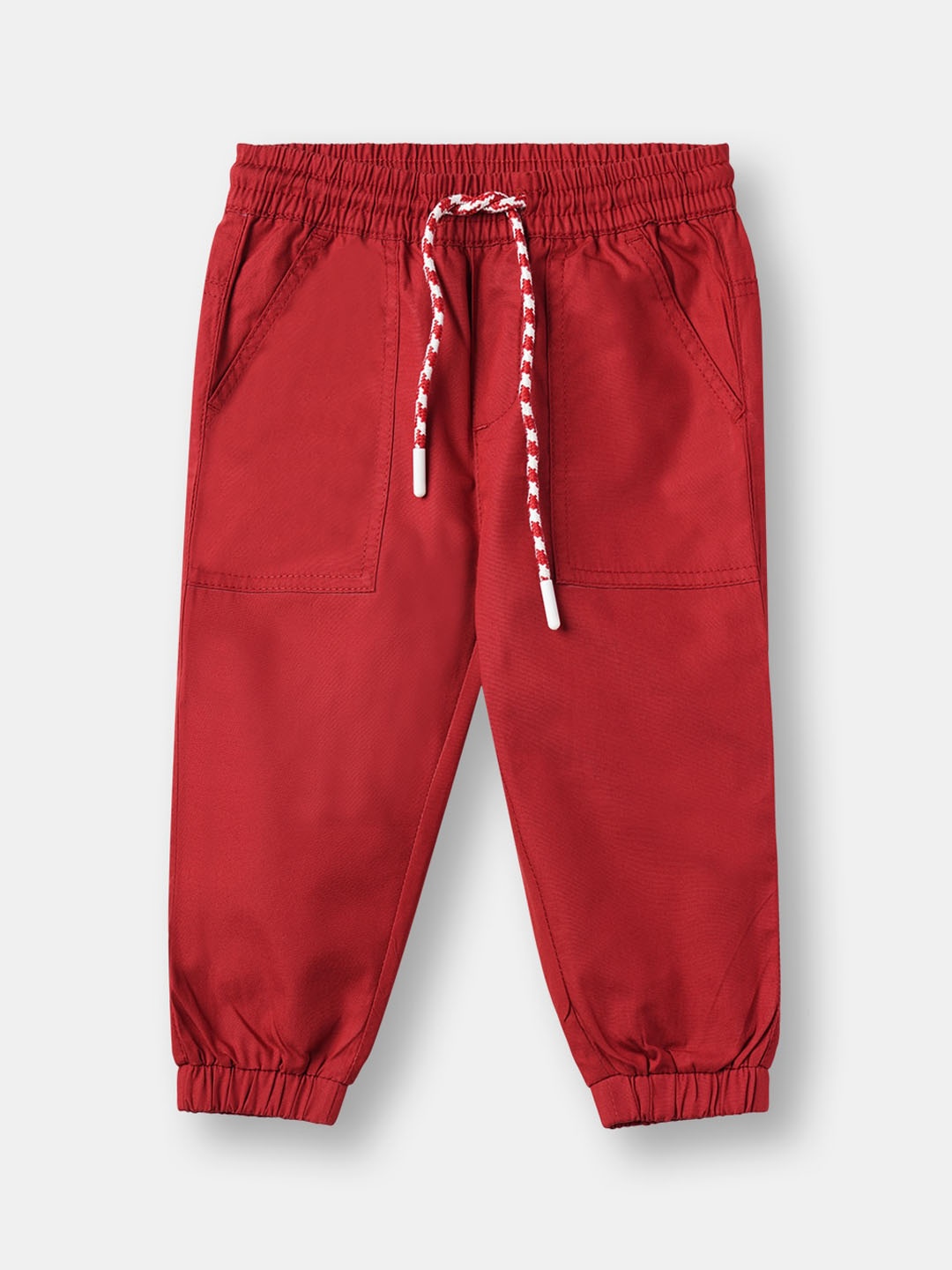 

R&B Boys Brown Solid Cotton Jogger
