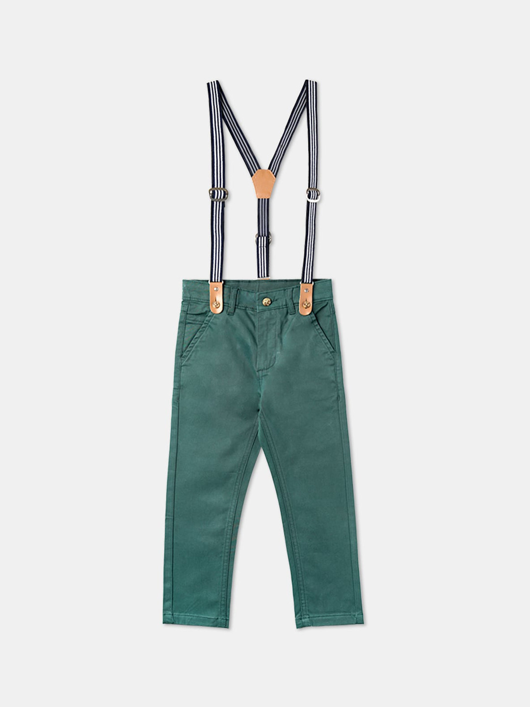 

R&B Boys Cotton Trousers, Green