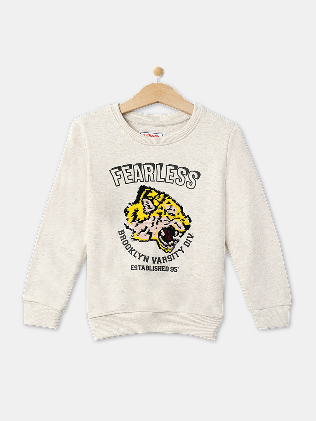 

R&B Boys Off White Printed Cotton Sweatshirt