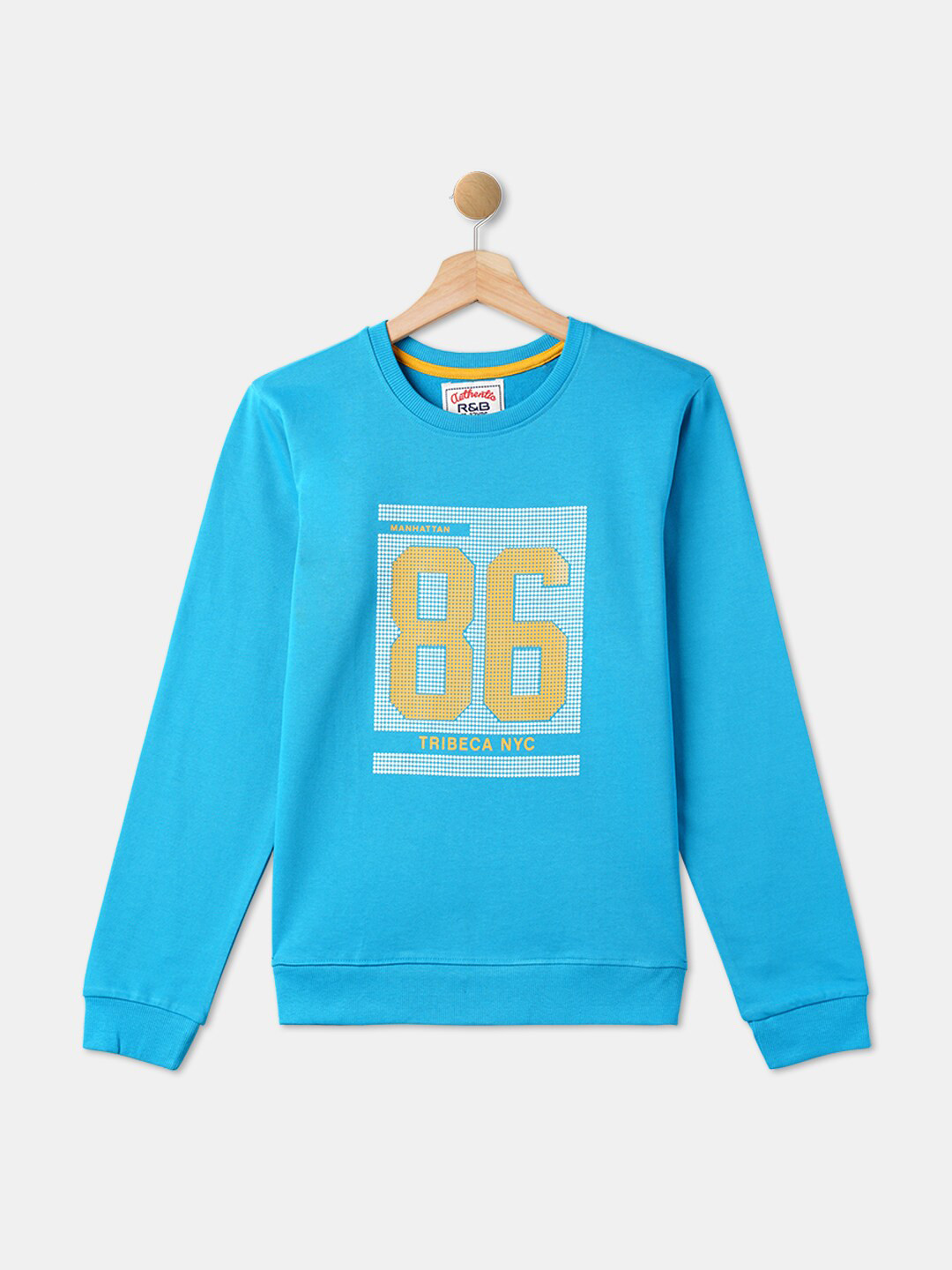 

R&B Boys Blue Printed Sweatshirt
