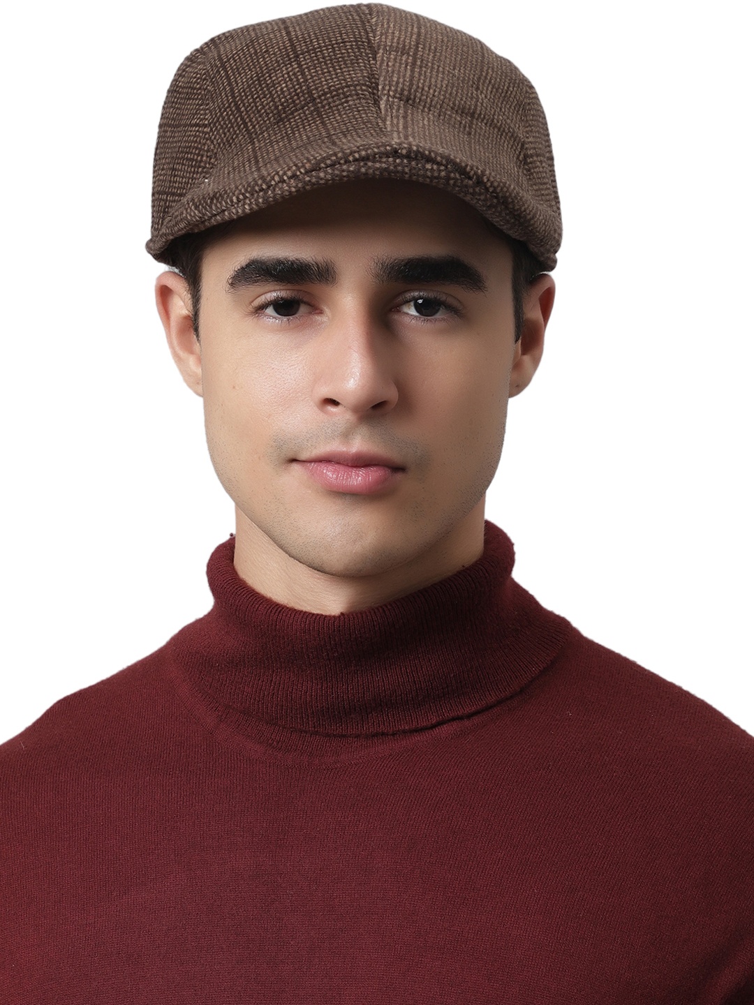 

ELLIS Men Brown Printed Ascot Cap