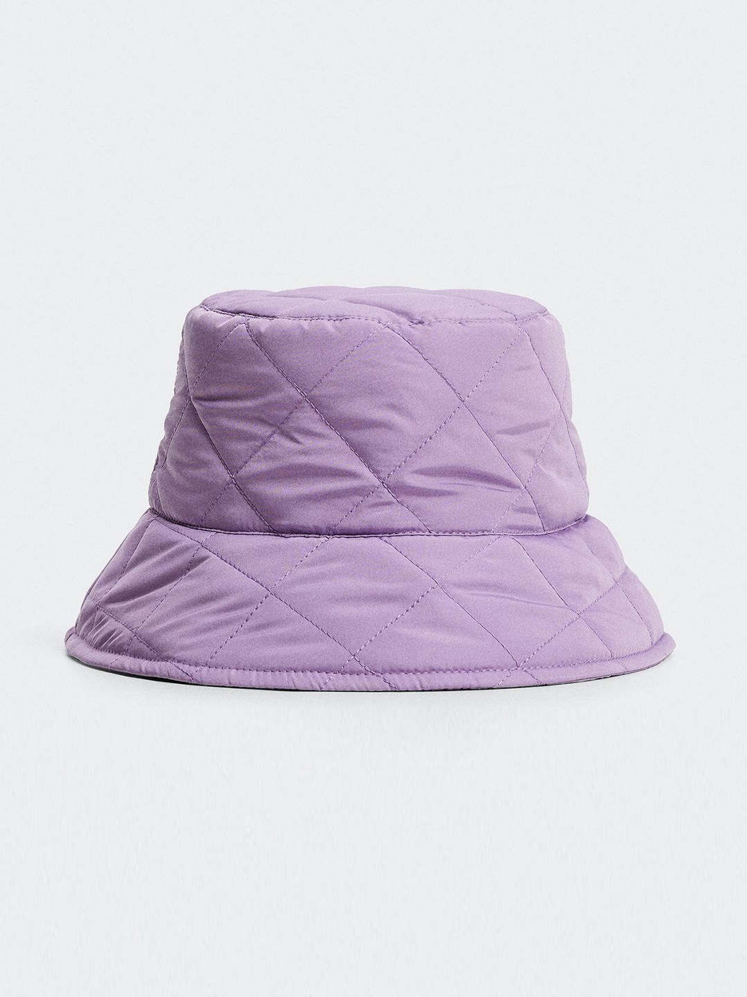 

MANGO Women Quilted Bucket Hat, Lavender